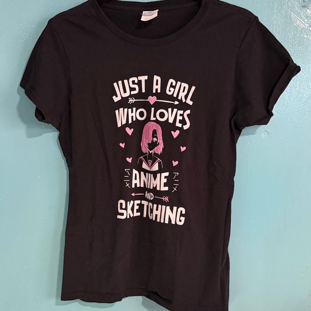 Just a girl who loves Anime Graphic T-Shirt